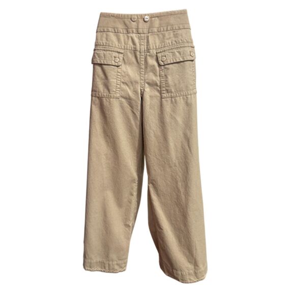 Ann Taylor Loft Beige Corduroy Wide Leg Pants Size 10 - Picture 3 of 13